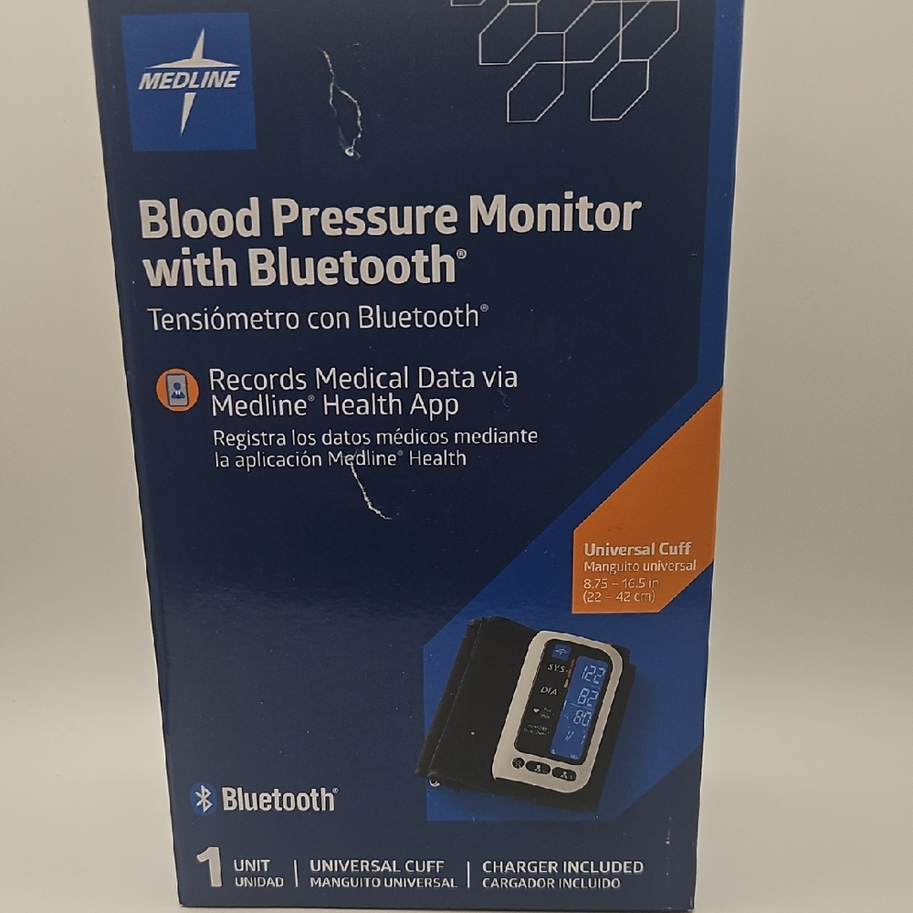 Medline Blood Pressure Monitor with Bluetooth - Black